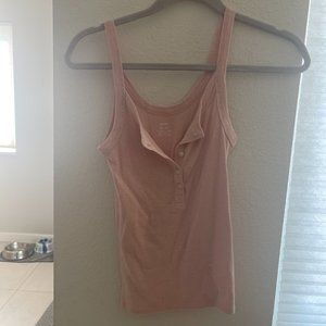 Aerie ripped tight pink tank top